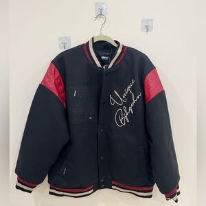 Unique Graphic Black and Red Men's Jacket